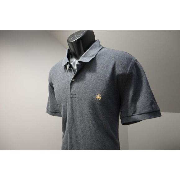 Brooks Brothers Golf Polo 346 Slim Fit GrayShort Sleeve Mens Size XL - Picture 1 of 8